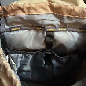 Patagonia Tan and Gray Backpack